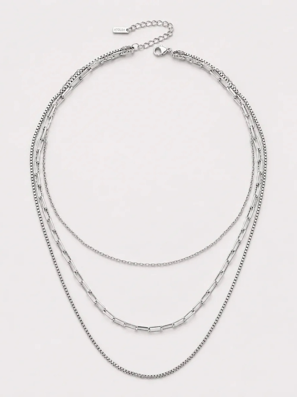 Silver New Atolea "SAONA" LAYERED NECKLACE